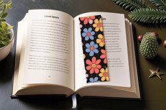 Cute Boho Flowers PNG Bookmark Sublimation Designs Product Image 3