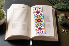 Mexican Floral Fiesta PNG Bookmark Sublimation Designs Product Image 3