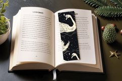 Night Swans PNG Bookmark Sublimation Design Product Image 3