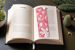 3D Pink and White Floral PNG Bookmark Sublimation Des Product Image 3