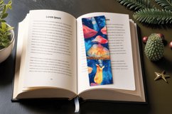 Tie-Dy Mushroom PNG Bookmark Sublimation Design Product Image 3