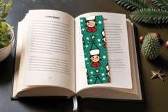 Merry Nurse Christmas PNG Bookmark Sublimation Design Product Image 3