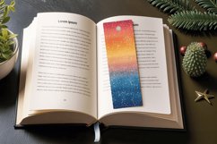 Summer Ombre Glitter PNG Bookmark Sublimation Designs Product Image 3