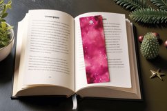 Hot Pink Galaxy PNG Bookmark Sublimation Designs Product Image 3