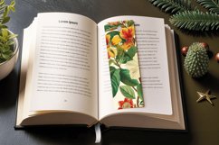 Vintage Botanical Flowers PNG Bookmark Sublimation Designs Product Image 3