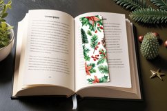 Watercolor Christmas elements PNG Bookmark Sublimation Desig Product Image 3