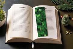 Emerald Forest Stained Glass PNG Bookmark Sublimation Design Product Image 3