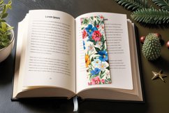 English Floral Garden PNG Bookmark Sublimation Designs Product Image 3