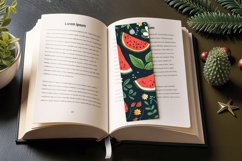 Floral Watermelon PNG Bookmark Sublimation Designs Product Image 3