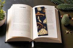 Boho Mushroom PNG Bookmark Sublimation Design Product Image 3