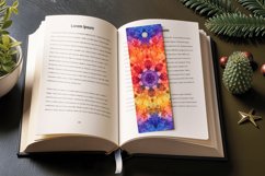 Tie Dye Kaleidoscope Vibrant PNG Bookmark Sublimation Des Product Image 3