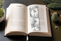 3D White Pumpkins PNG Bookmark Sublimation Designs Product Image 3