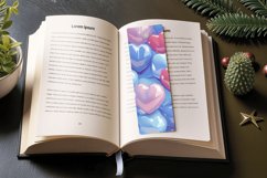 3D Puffy Hearts PNG Bookmark Sublimation Designs Product Image 3