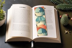 Retro Abstract Geometric PNG Bookmark Sublimation Design Product Image 3