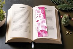 Pink Watercolor PNG Bookmark Sublimation Design Product Image 3