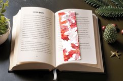 Watercolor Maple Leaves PNG Bookmark Sublimation Des Product Image 3