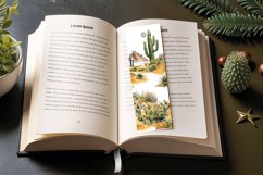 Watercolor Desert Landscape PNG Bookmark Sublimation Designs Product Image 3