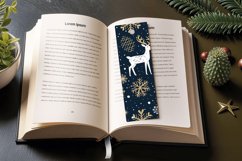 Festive Christmas PNG Bookmark Sublimation Design Product Image 3