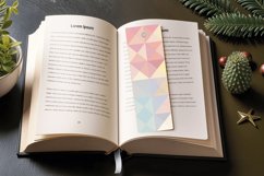 Pastel Geometric Shapes PNG Bookmark Sublimation Designs Product Image 3