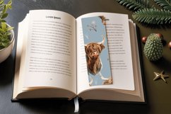 Western Highland Cows PNG Bookmark Sublimation Designs Product Image 3