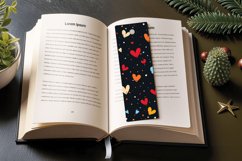 Tiny Hearts PNG Bookmark Sublimation Design Product Image 3