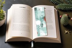 Mint &amp; Red Mixed Media PNG Bookmark Sublimation Designs Product Image 3