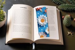 Polka Dots 3d Flowers PNG Bookmark Sublimation Designs Product Image 3