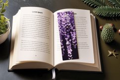 Cascading Wisteria Flowers PNG Bookmark Sublimation Designs Product Image 3