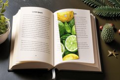 Lime &amp; Lemons PNG Bookmark Sublimation Designs Product Image 3