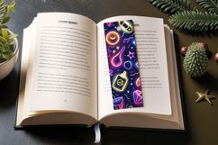 Funky Neon Motifs PNG Bookmark Sublimation Designs Product Image 3