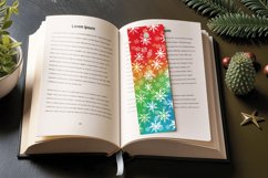 Funky Rainbow Snowflakes PNG Bookmark Sublimation Designs Product Image 3