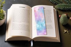 Pastel Sparkly Watercolor PNG Bookmark Sublimation Designs Product Image 3