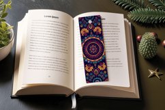 Colorful Mandala PNG Bookmark Sublimation Designs Product Image 3
