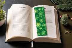Green Christmas PNG Bookmark Sublimation Design Product Image 3