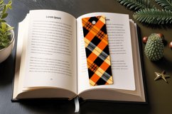 Halloween Plaids PNG Bookmark Sublimation Design Product Image 3