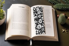 Black White Mini Garden PNG Bookmark Sublimation Designs Product Image 3