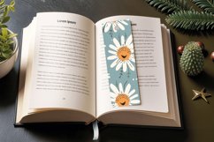 Daisy Smile Boho PNG Bookmark Sublimation Design Product Image 3