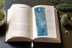 Winter Glitter PNG Bookmark Sublimation Design Product Image 3