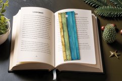 Beach Colorful Wood PNG Bookmark Sublimation Design Product Image 3