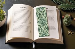 Soft Green Crochet Fabric PNG Bookmark Sublimation Des Product Image 3