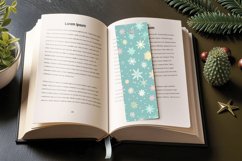 Pastel Winter Snowflakes PNG Bookmark Sublimation Designs Product Image 3
