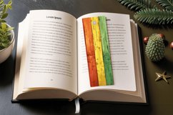 Rainbow Wooden PNG Bookmark Sublimation Designs Product Image 3