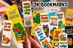 Funny Animal Bookmark Bundle | Printable Cute Reading Quotes Product Image 1
