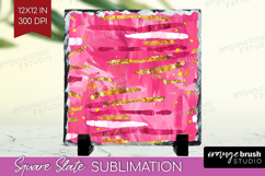 Brush Stroke Slate PNG - Abstract Square Slate Sublimation Product Image 1