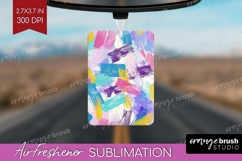 Brush Stroke Air Freshener PNG - Abstract PNG Sublimation Product Image 1