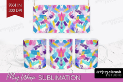 Brush Stroke Mug Wrap - Abstract Mug PNG Sublimation Product Image 1