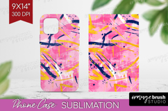 Brush Stroke Phone Case PNG - Abstract Case PNG Sublimation Product Image 1