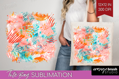 Brush Stroke Tote Bag - Abstract Tote Bag PNG Sublimation Product Image 1