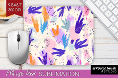 Brush Stroke Mouse Pad Sublimation - Abstract Mousepad PNG Product Image 1