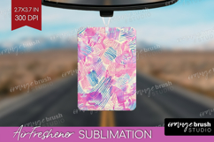 Brush Stroke Air Freshener PNG - Abstract PNG Sublimation Product Image 1